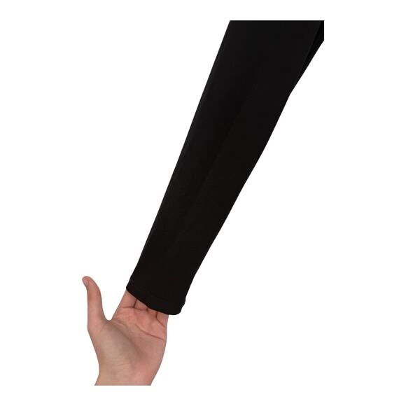 Betsy Adams asymmetric single long sleeve gown dress black size 8 - Picture 4 of 8